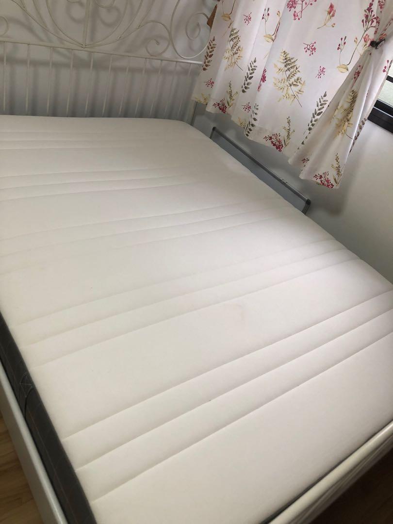 Ikea Hovag Queen mattress, Furniture & Home Living, Furniture, Bed