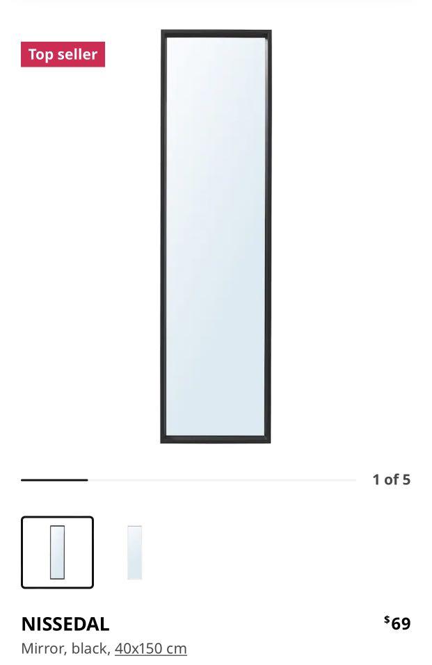 IKEA NISSEDAL MIRROR 40cm x 150cm, Furniture & Home Living, Furniture