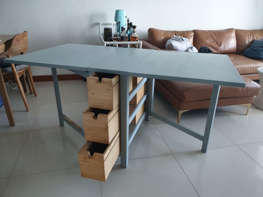 Refinishing ikea best sale norden table