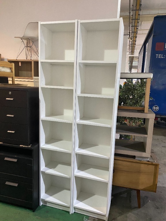 Ikea White Billy Bookshelf, Furniture & Home Living, Furniture, Shelves