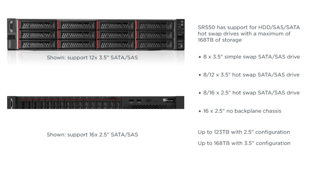 Server- LenovoThinkSystem SR550 Rack ServerIntel Xeon Silver 4116 12C 85W 2.1GHz Processor / 16.5 MB cache (Category: Networking) located in Manila. Submitted by rich_cat (Listing ID 1137010346, Image 2). Description: 🟢 LenovoThinkSystem SR550 Rack Server Affordable, all-purpose rack server for local/remote sites The 2U ThinkSystem SR550 2P rack server is designed for a balance of processing power, storage capacity, and cost. It provides selecta