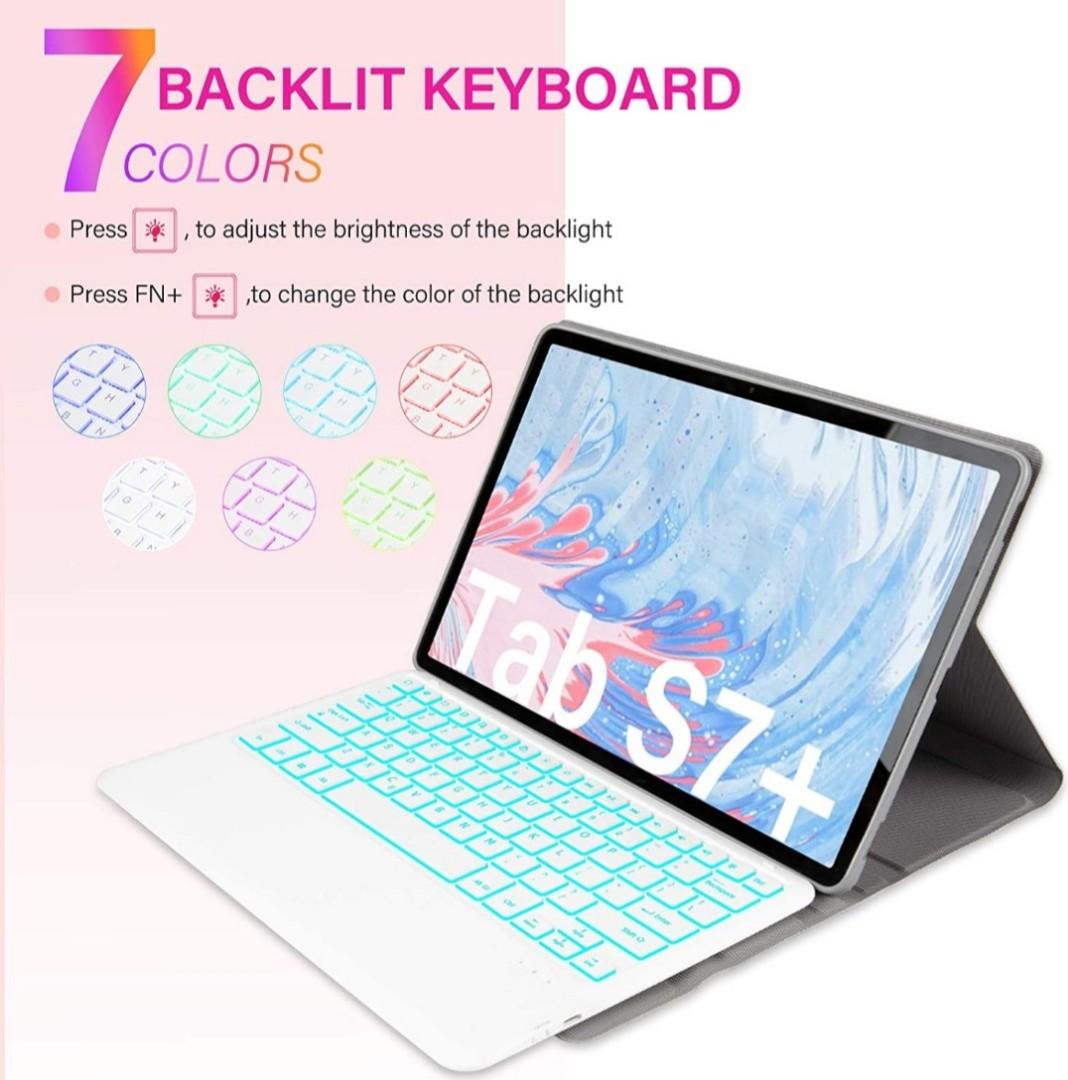 Jelly Comb Bluetooth Backlit Keyboard Case for Samsung Galaxy Tab S7