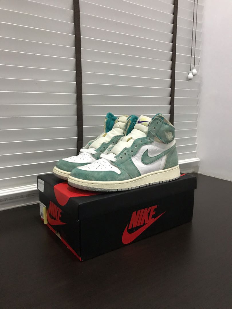 Jordan 1 High Turbo Green GS, Men's 