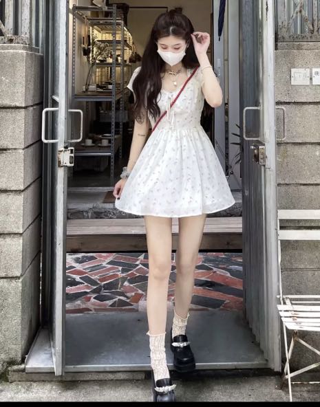 Mesh Embroidery Oversize 4xl Slim Mini Dress Short Sleeve Summer Elegant  V-neck Vestido Korean New Casual A-line Fashion Dresses - AliExpress