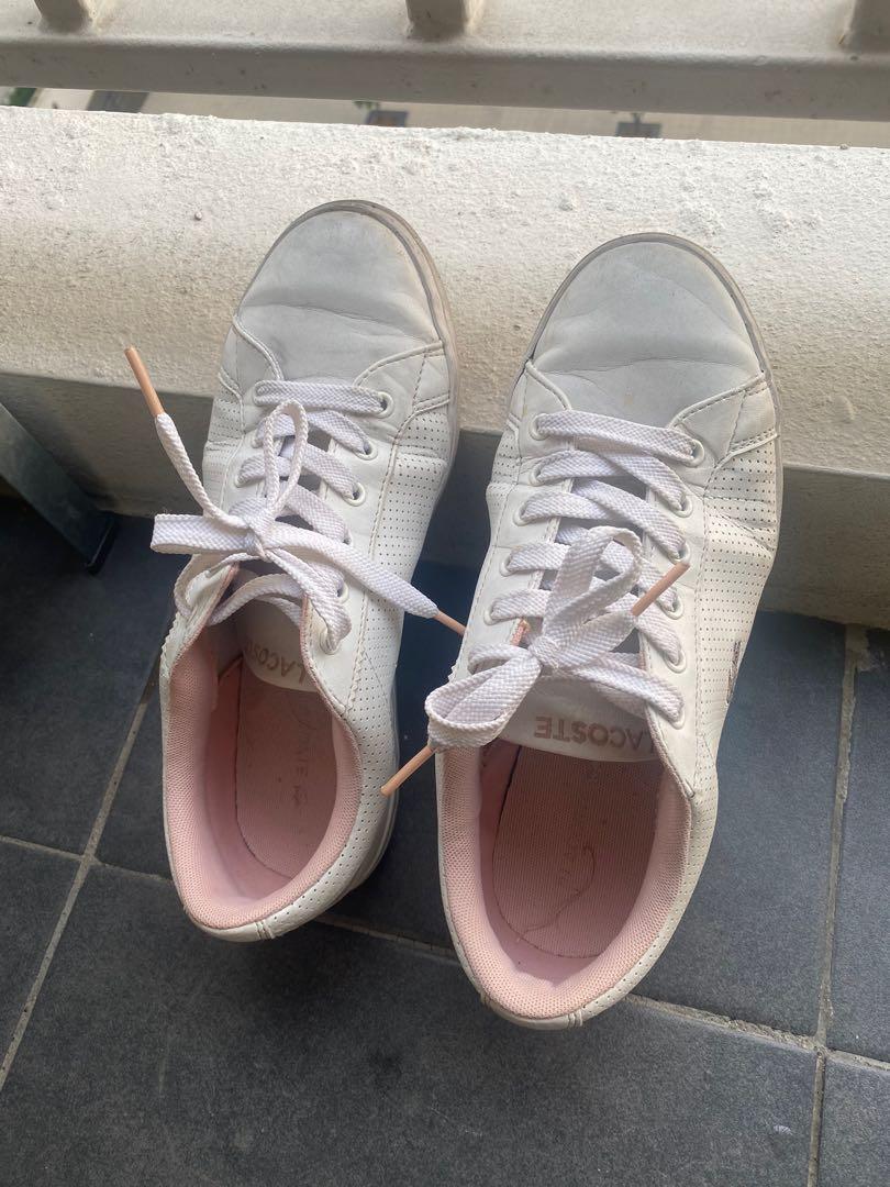 Lacoste pink shoes, Women's Fashion 