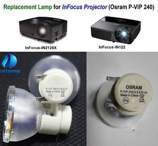 Lamp Replacement for InFocus In-Series Projector (OSRAM 240)