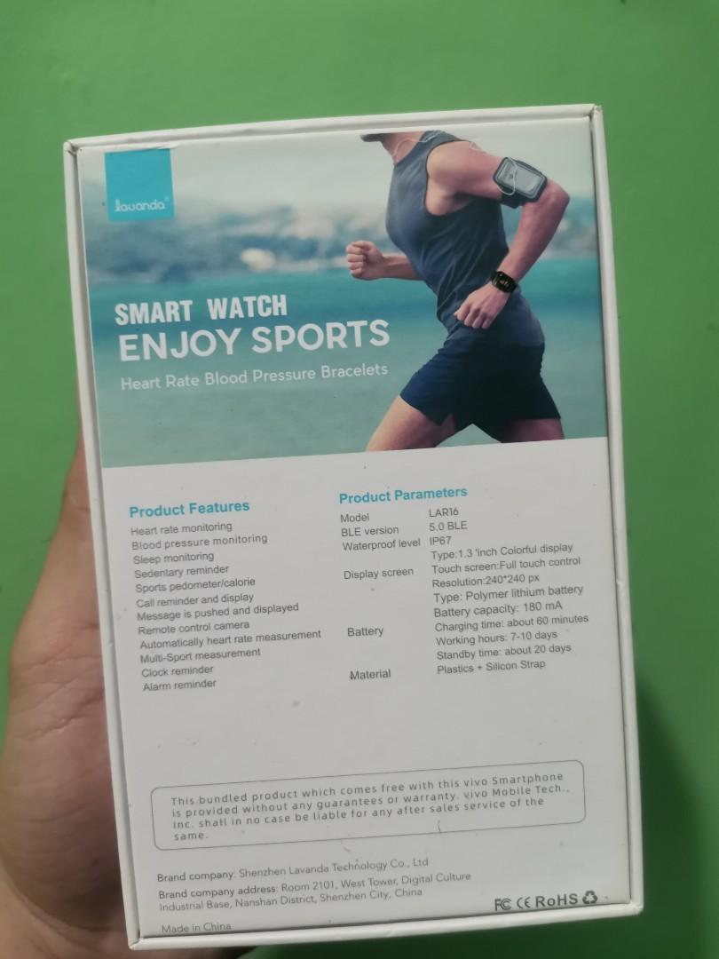 LAVANDA SMART WATCH LAR16 Mobile Phones Gadgets Wearables