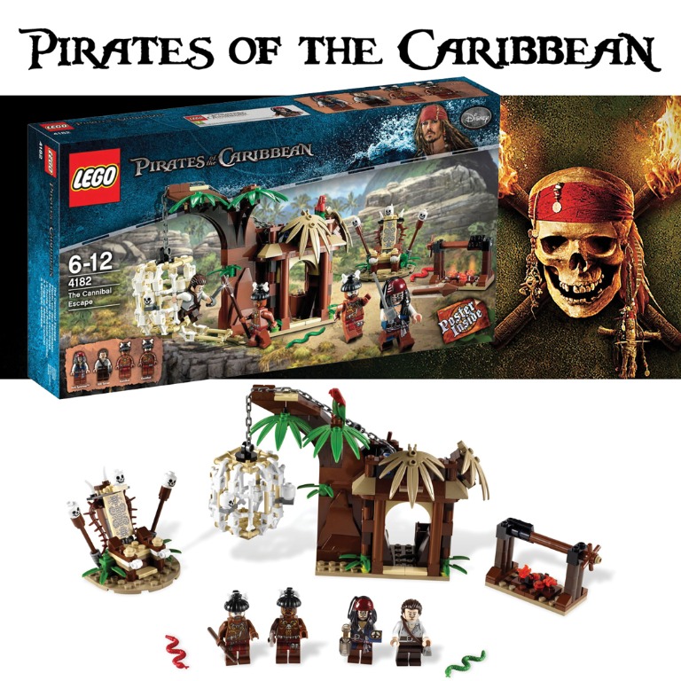 LEGO-Pirates of the Caribbean-4182-The Cannibal Escape set, Hobbies & Toys,  Toys & Games on Carousell