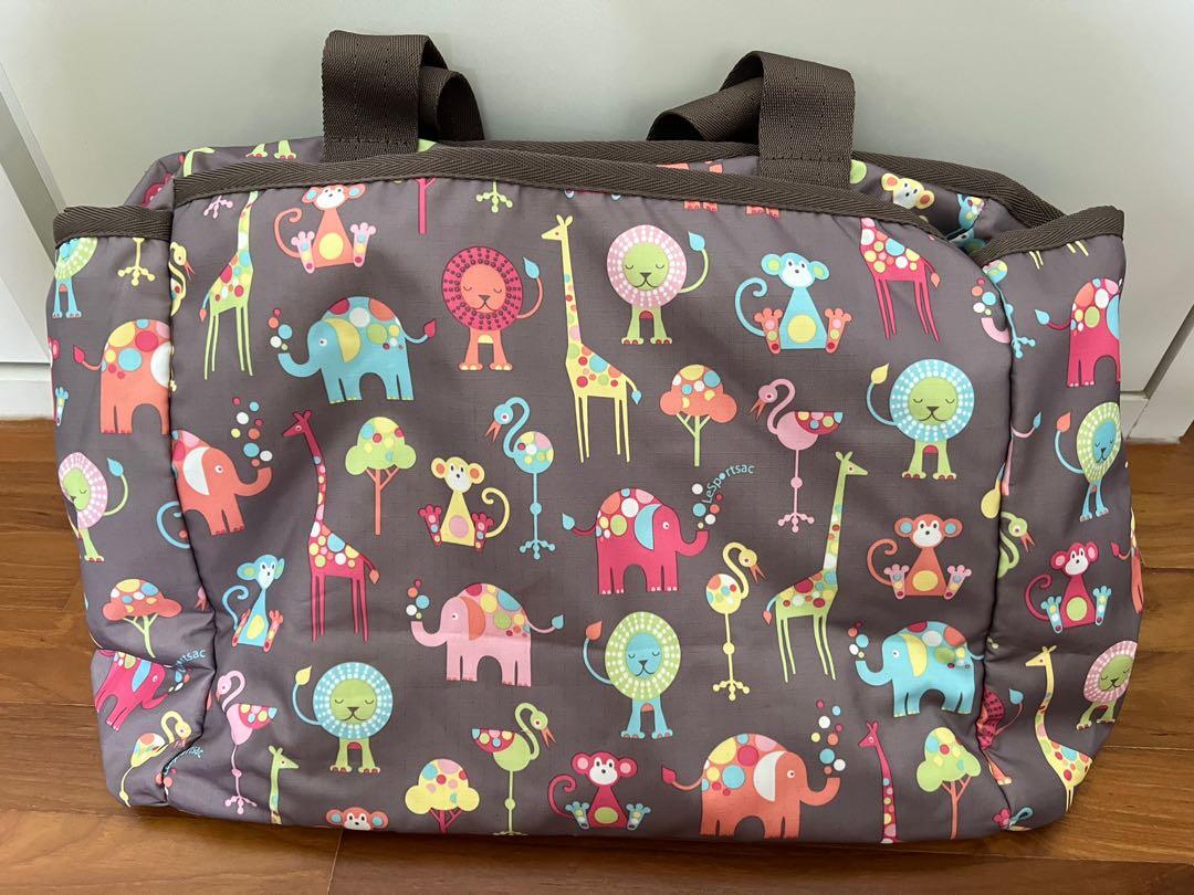 LeSportsac Travel Baby Bag Diaper Tote Zoo Buddies Babies Kids