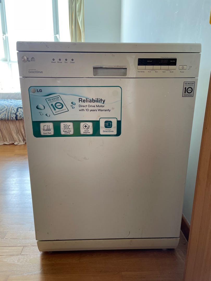 LG direct drive dishwasher (D1452WF), TV & Home Appliances, Kitchen