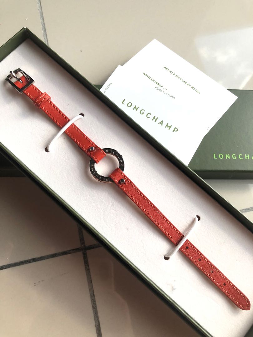 Longchamp top leather bracelet