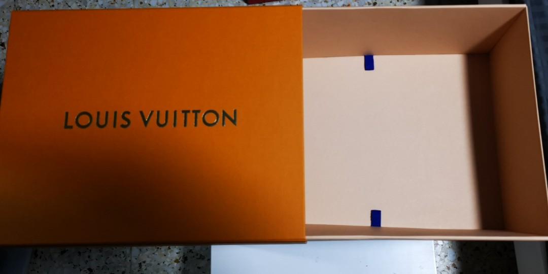 LOUIS VUITTON Gold Lettering Empty Shoe Box 14”x11”x5.75” W/2022