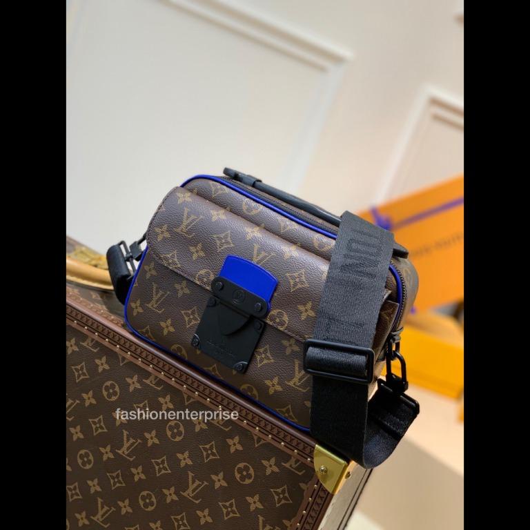 Louis Vuitton S Lock Messenger Blue Monogram Macassar