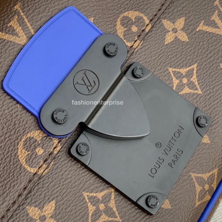 Louis Vuitton S Lock Messenger Blue Monogram Macassar