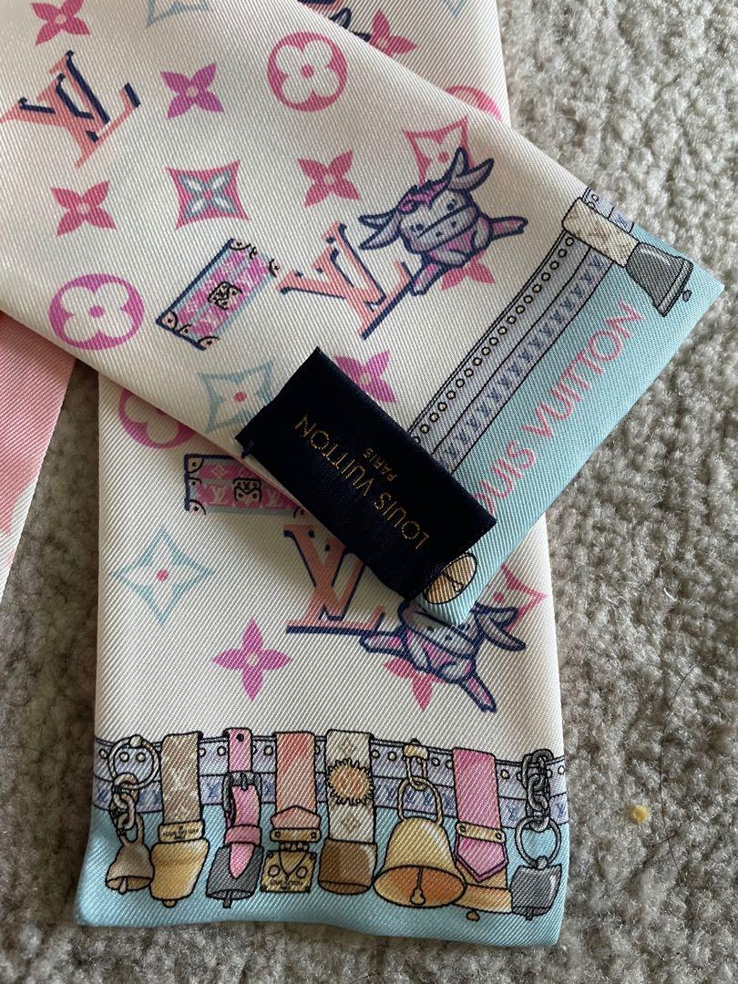 Louis Vuitton Gemini Astro Silk Bandeau - Pink Scarves and Shawls