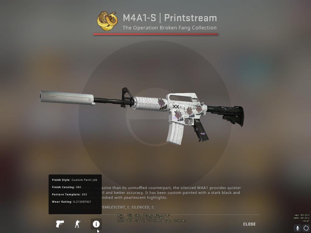 [73 mp] m4a1s printstream ft, Video Gaming, Gaming Accessories, In