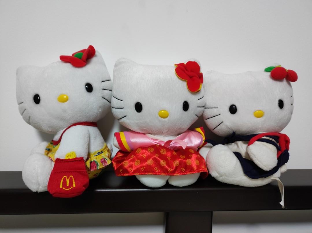 McDonald's Happy Meal Hello Kitty stuffed toys set, Hobbies & Toys