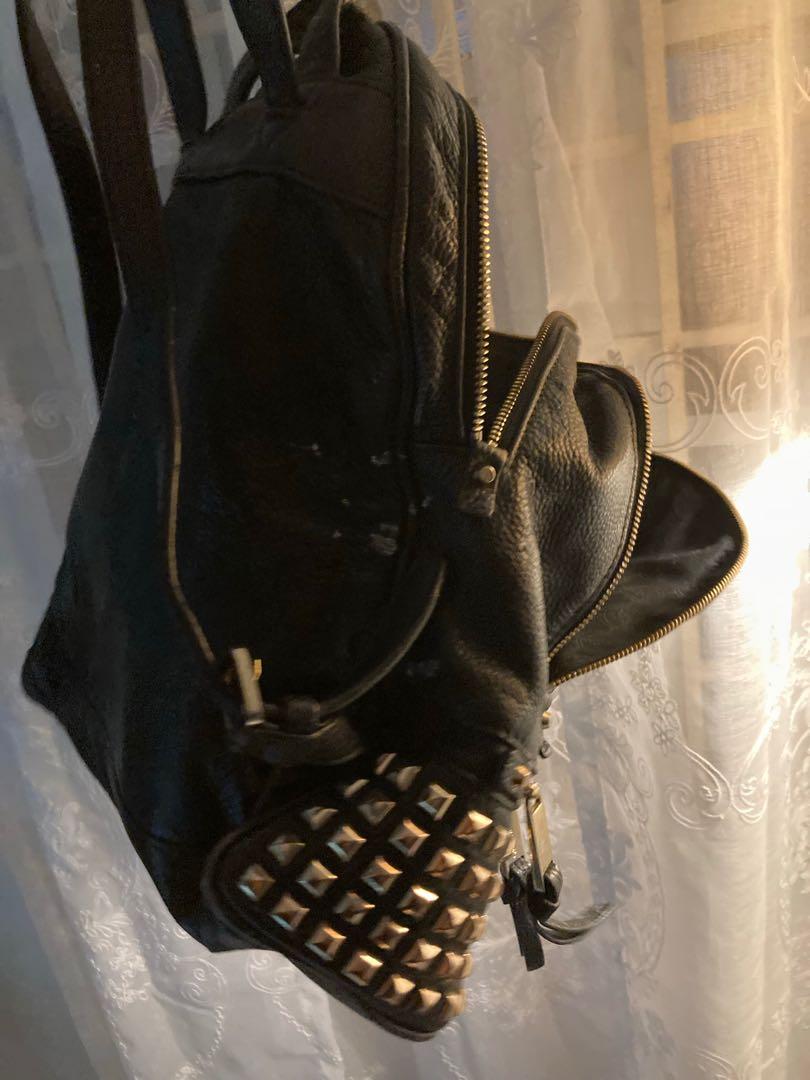 Rhea studded shop leather backpack