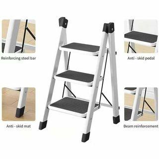 mini 3 step stool portable sturdy non-slip lightweight foldable ladder for home 
950