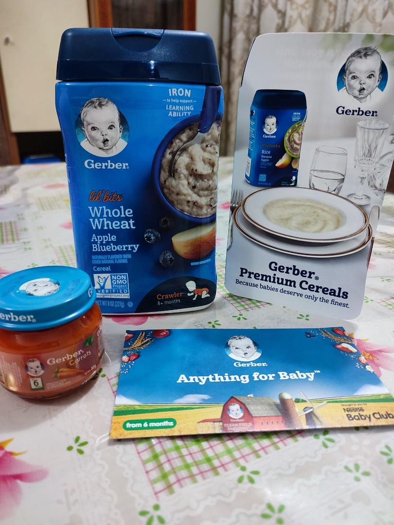 Gerber lil bits whole clearance wheat apple blueberry cereal