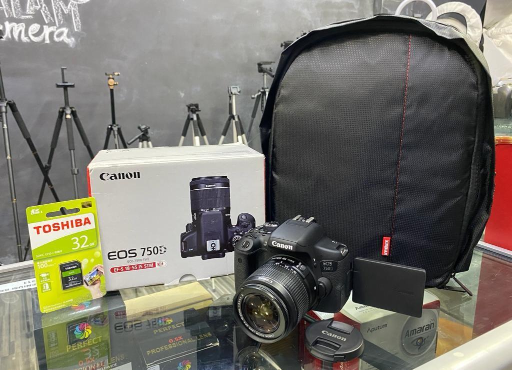 NEW) CANON EOS 750D (WIFI) DSLR 18-55MM STM LENS, Photography on Carousell