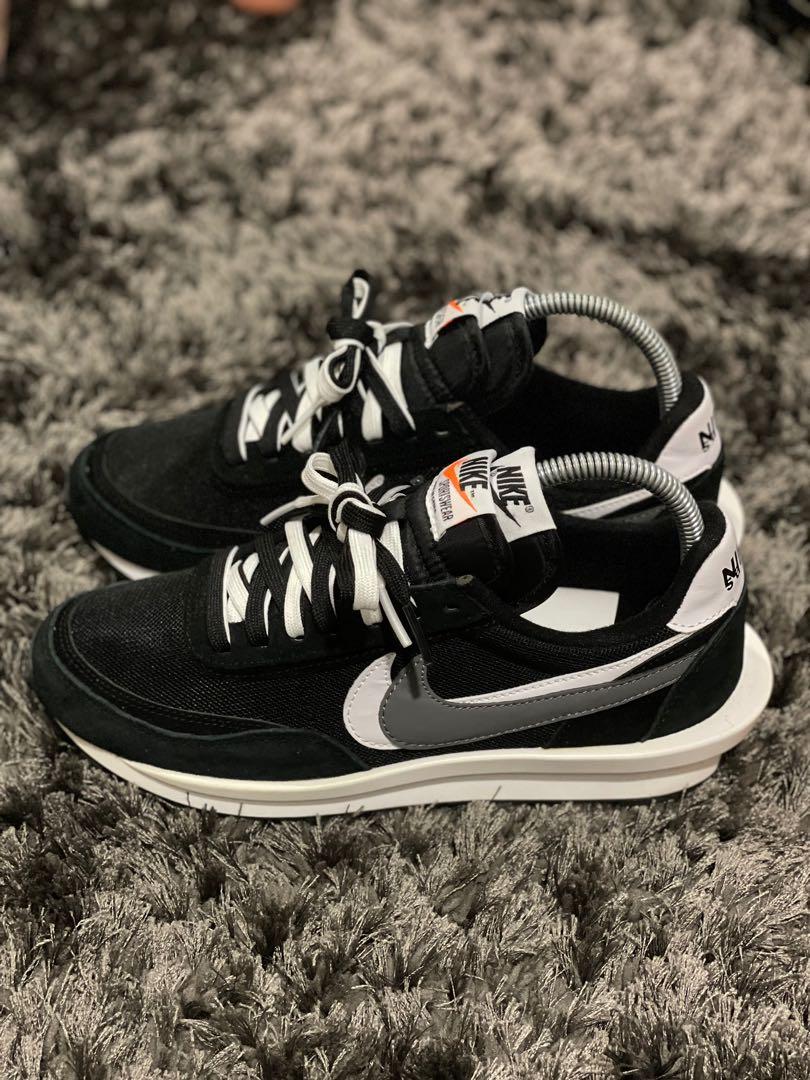 Nike sacai black white sale