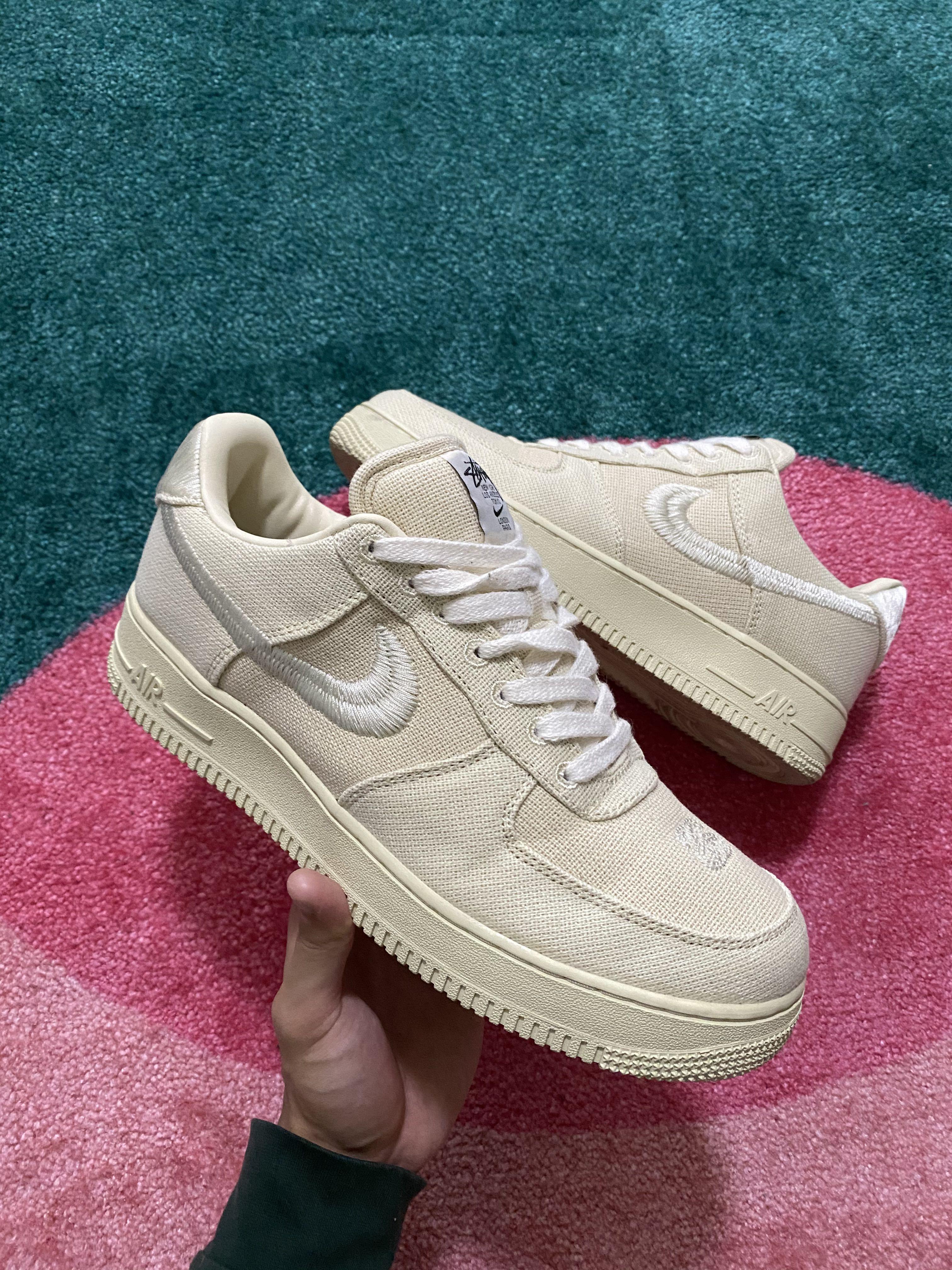 Nike Stussy Air Force 1, Men's Fashion, Footwear, Sneakers on Carousell