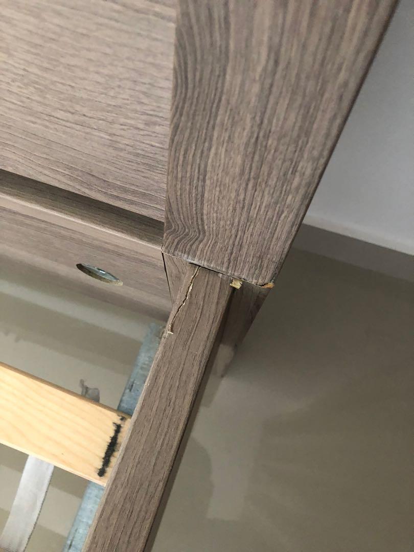 NYVOLL IKEA Bed Frame Queen bed size, Furniture & Home Living