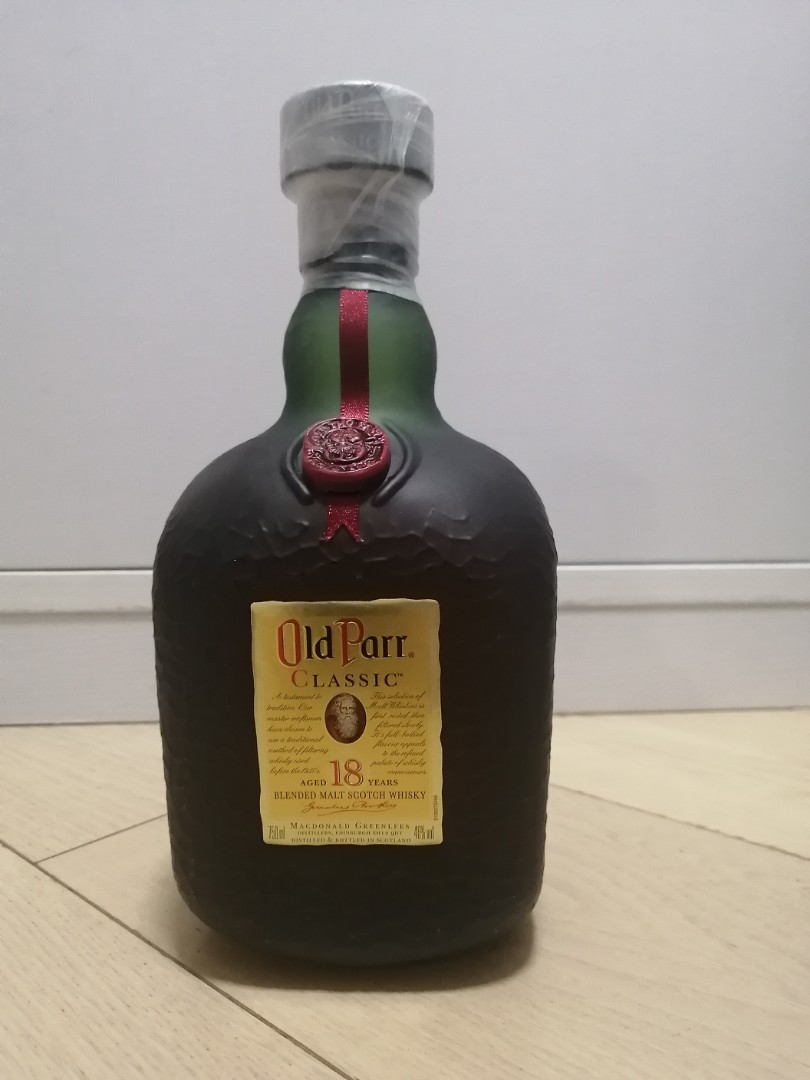 [私人珍藏]Old Parr 18 Years Whisky 750ml 舊裝老伯威士忌, 嘢