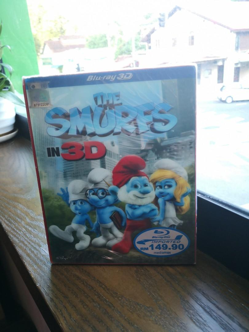 Original the smurfs 3D BLU Ray dvd CD movie cartoon, Hobbies