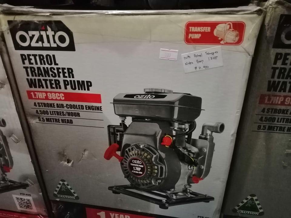 Ozito Petrol Water Pump 1.7HP (Category: Construction Tools & Equipment) located in San Pedro. Submitted by aus-plus (Listing ID 1136878552, Image 2). Description: Ozito Petrol Water Pump 1.7HP.
