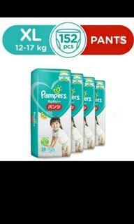 Pampers XL Pants $55 for 4 pkg (1box)
