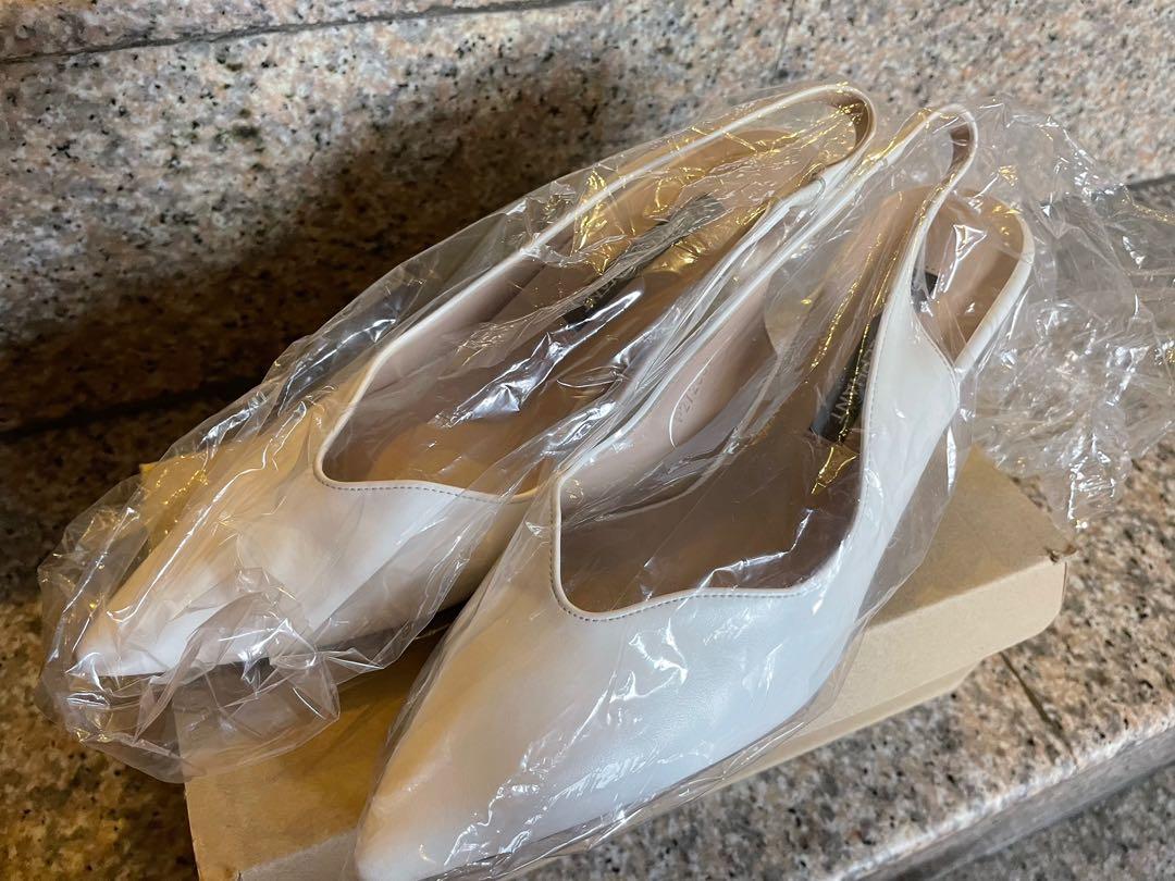 Pink Elephant White Heels, Women's Fashion, Footwear, Heels on Carousell