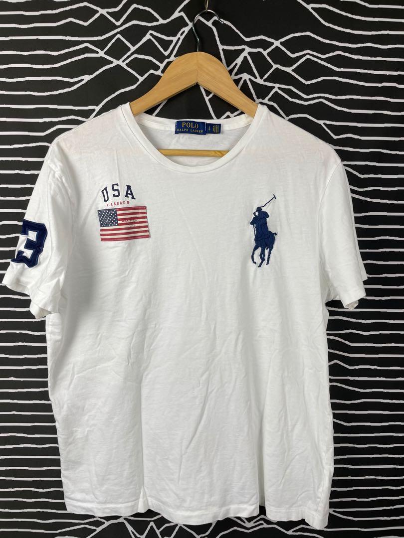 Polo Ralph Lauren USA flag, Men's Fashion, Tops & Sets, Tshirts & Polo  Shirts on Carousell