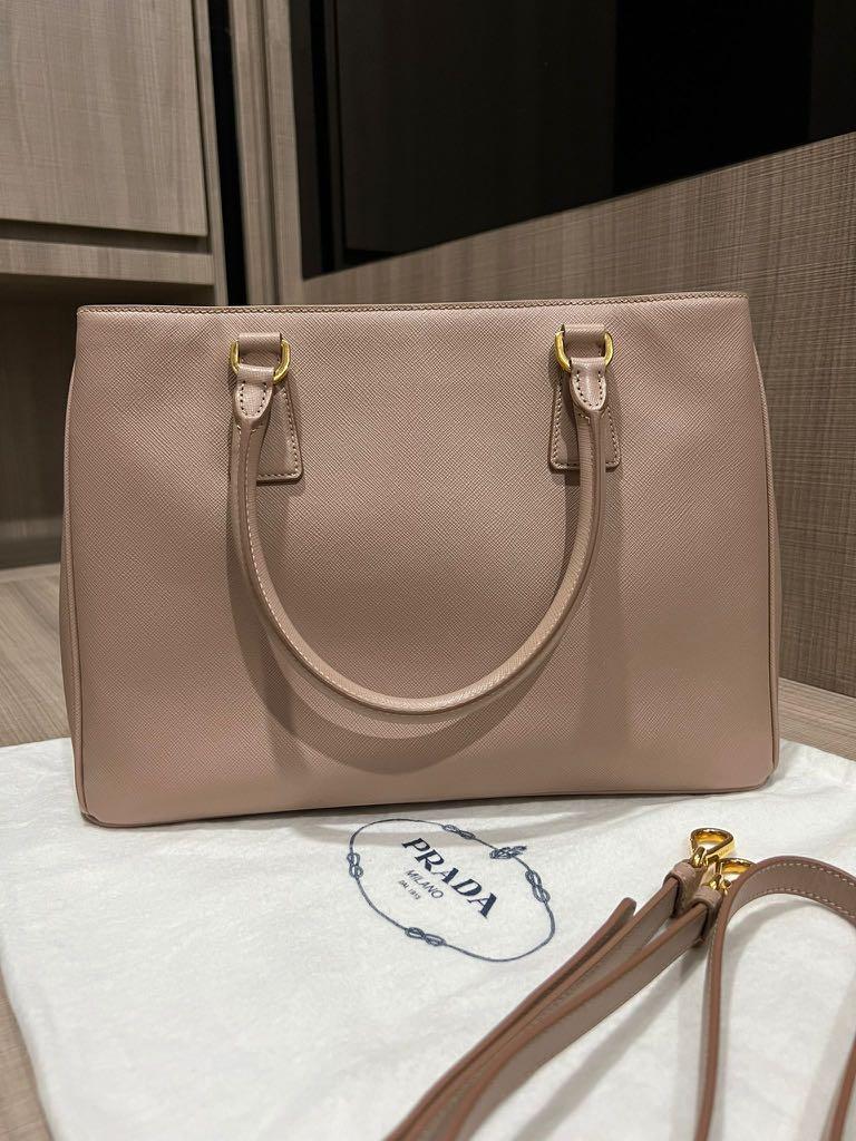Prada Galleria Saffiano Leather Large Bag in Powder Pink, Women's