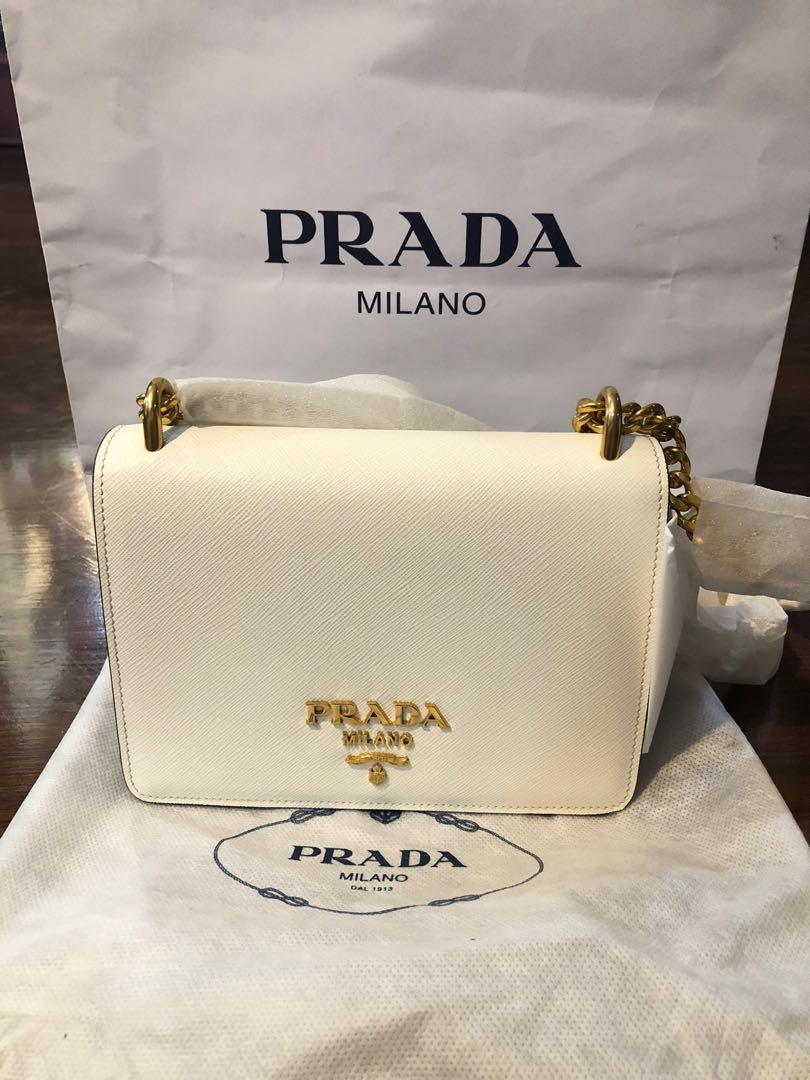 Prada Pattina in Pelle Saffiano Soft Calf Women s Fashion Bags Wallets Cross body Bags on Carousell