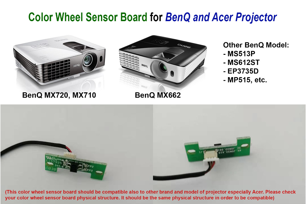Projector Color Wheel Sensor Board for BenQ and Acer Projector, TV & Home Appliances, TV