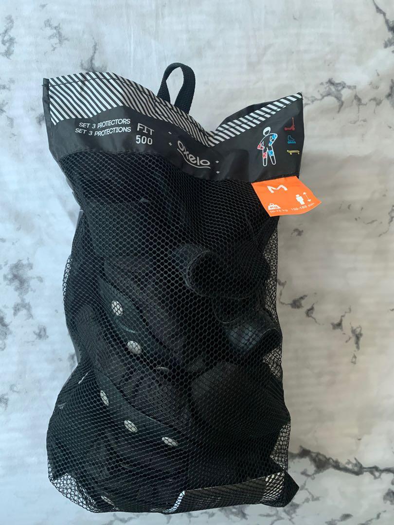 Protective gears (Category: Other Sports Equipment and Supplies) located in Singapore. Submitted by dropstonenacho (Listing ID 1136877236, Image 1). Description: Full set gear Wrist guard Knee guard Elbow guard All included .