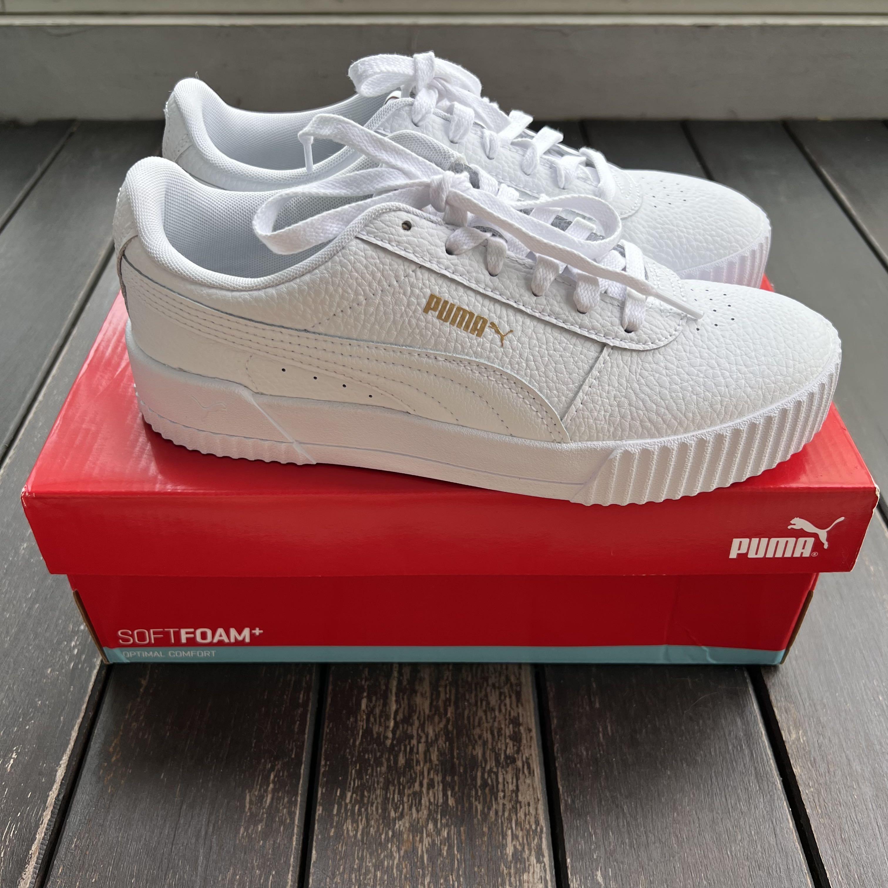 Puma shoes shop white gold