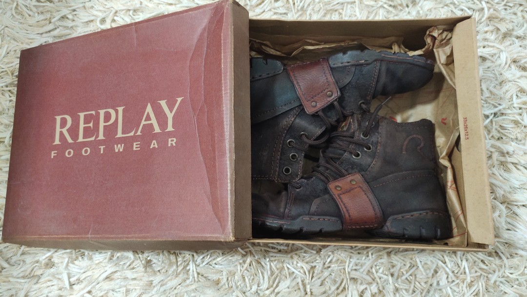 Authentic Rare Unique Leather Boots Men s Fashion Footwear