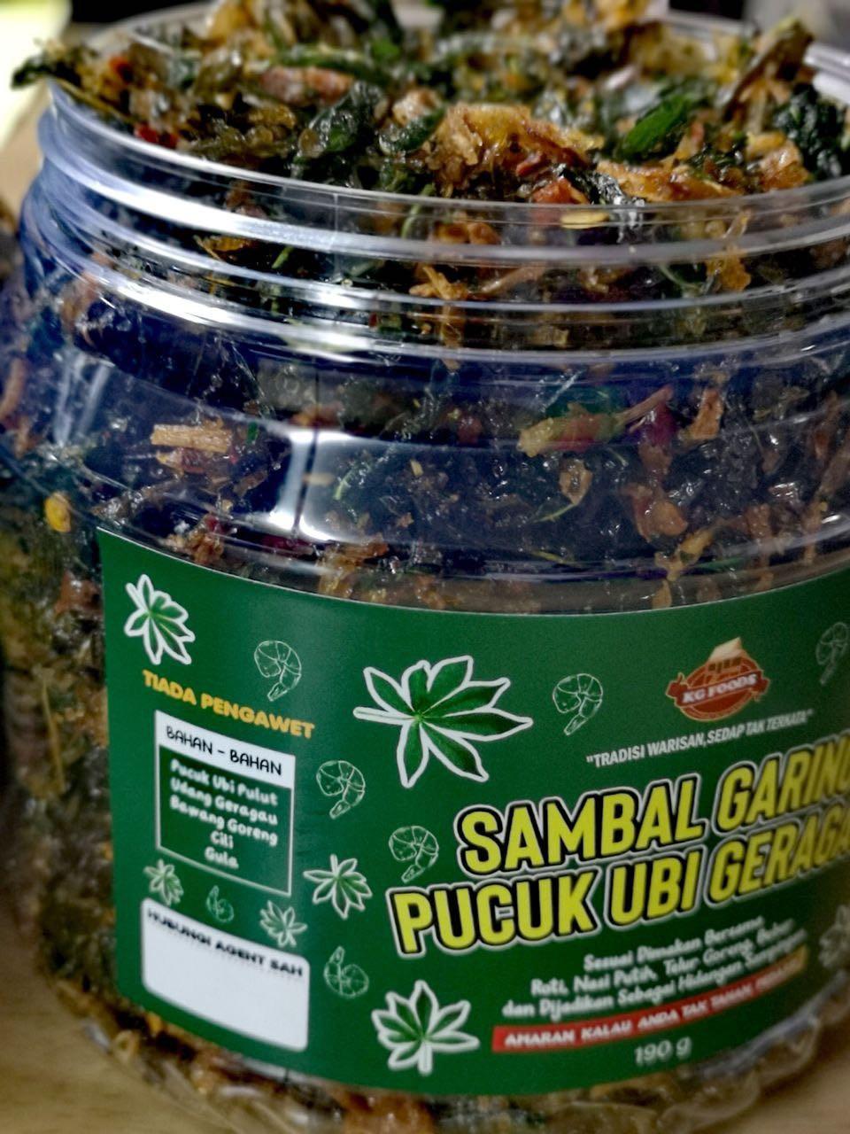 Ubi garing pucuk goreng Pucuk Ubi