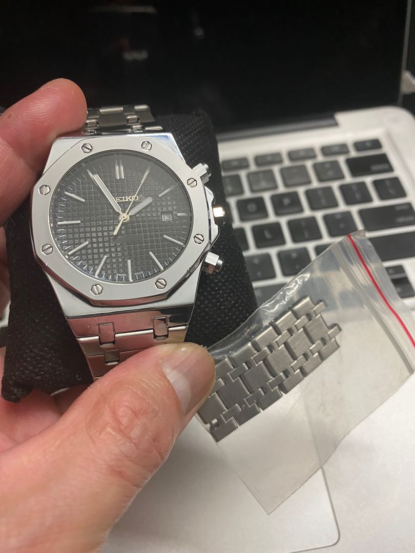 SEIKO ROYAL OAK homage, Men's Fashion, Watches & Accessories, Watches on  Carousell
