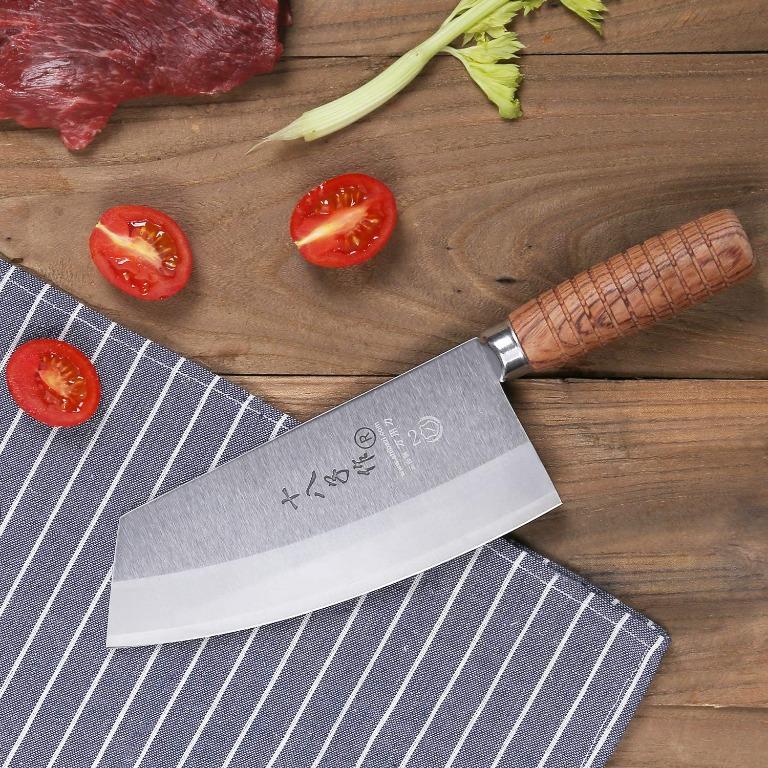 Chef Knife Chinese Cleaver Kitchen Knife Superior Class 7-inch Stainless  Steel Knife with Ergonomic Design Comfortable Wooden Handle