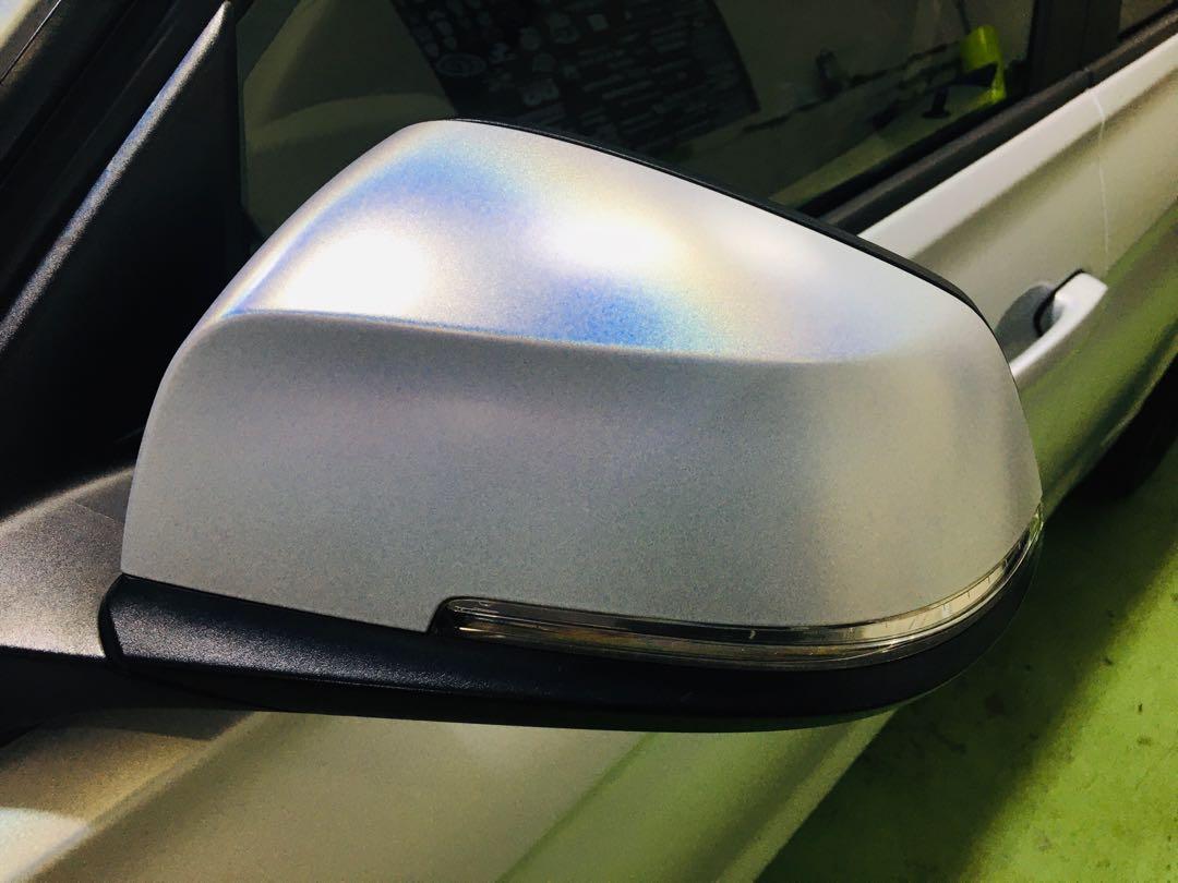 Side mirror wrap Holographic white, Car Accessories, Accessories on