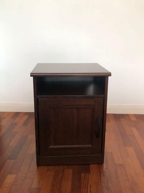 SONGESAND Bedside table brown42x40 cm Furniture Home Living