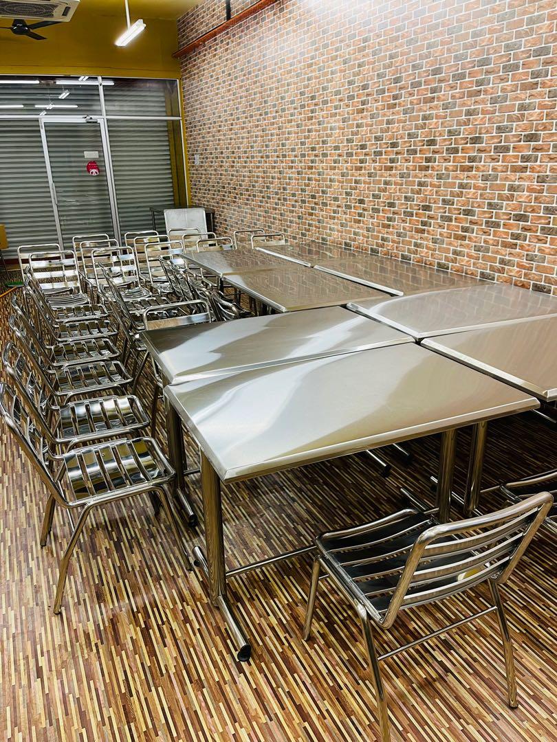Stainless Steel Table and Chair Furniture Home Living