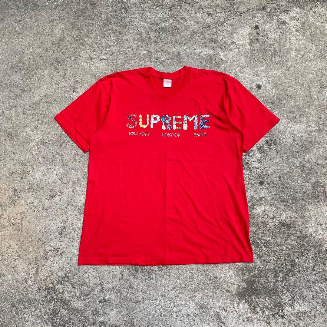 シャツ Supreme - supreme Rocks Tee Red tシャツ 赤の通販 by マサルさん's shop｜シュプリームなら