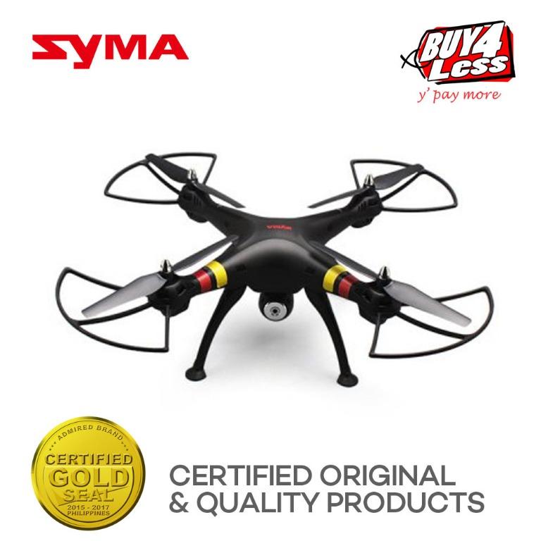 SYMA X8W-BLK WiFi FPV Headless Remote Control Quadcopter (Category: Drones) located in Makati City. Submitted by buy4lesscomph (Listing ID 1136935033, Image 1). Description: Item Code: X8W-BLK Sale Price: P3,599.00 SYMA X8W WIFI FPV HEADLESS MODE 2.4G REMOTE CONTROL QUADCOPTER WITH HD 2.0MP CAMERA (Black & White) INCLUSIONS: 1 x Quadcopter 1 x Transmitter 4 x Protection Frame 4 x Blade 1 x Charger 1 x 2000mAh Battery 1 x Camera 4 x Skid Landing 1