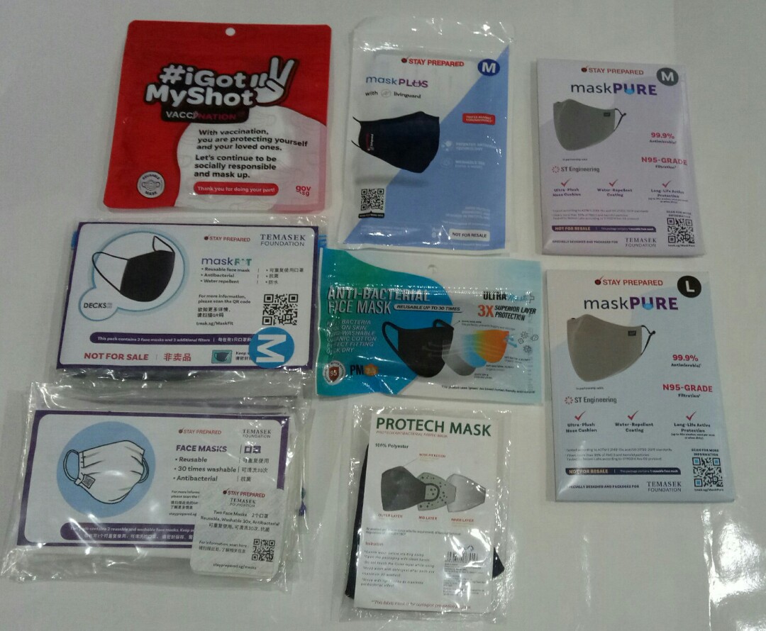 TEMASEK REUSABLE MASKS, Health & Nutrition, Face Masks & Face Shields