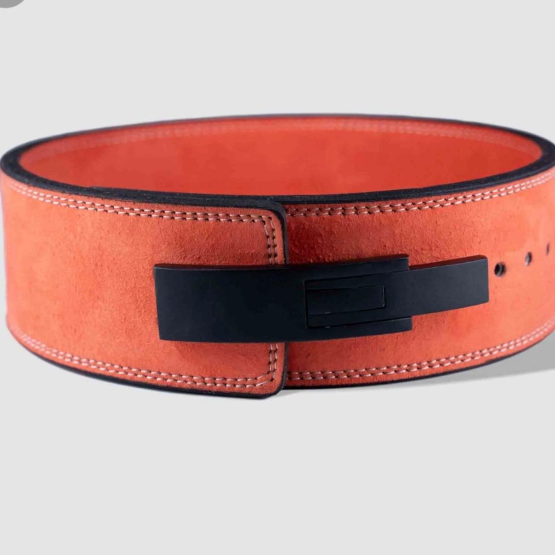 LARGE Strength Shop 10MM RED POWERLIFTING LEVER BELT FAST SHIPPING 